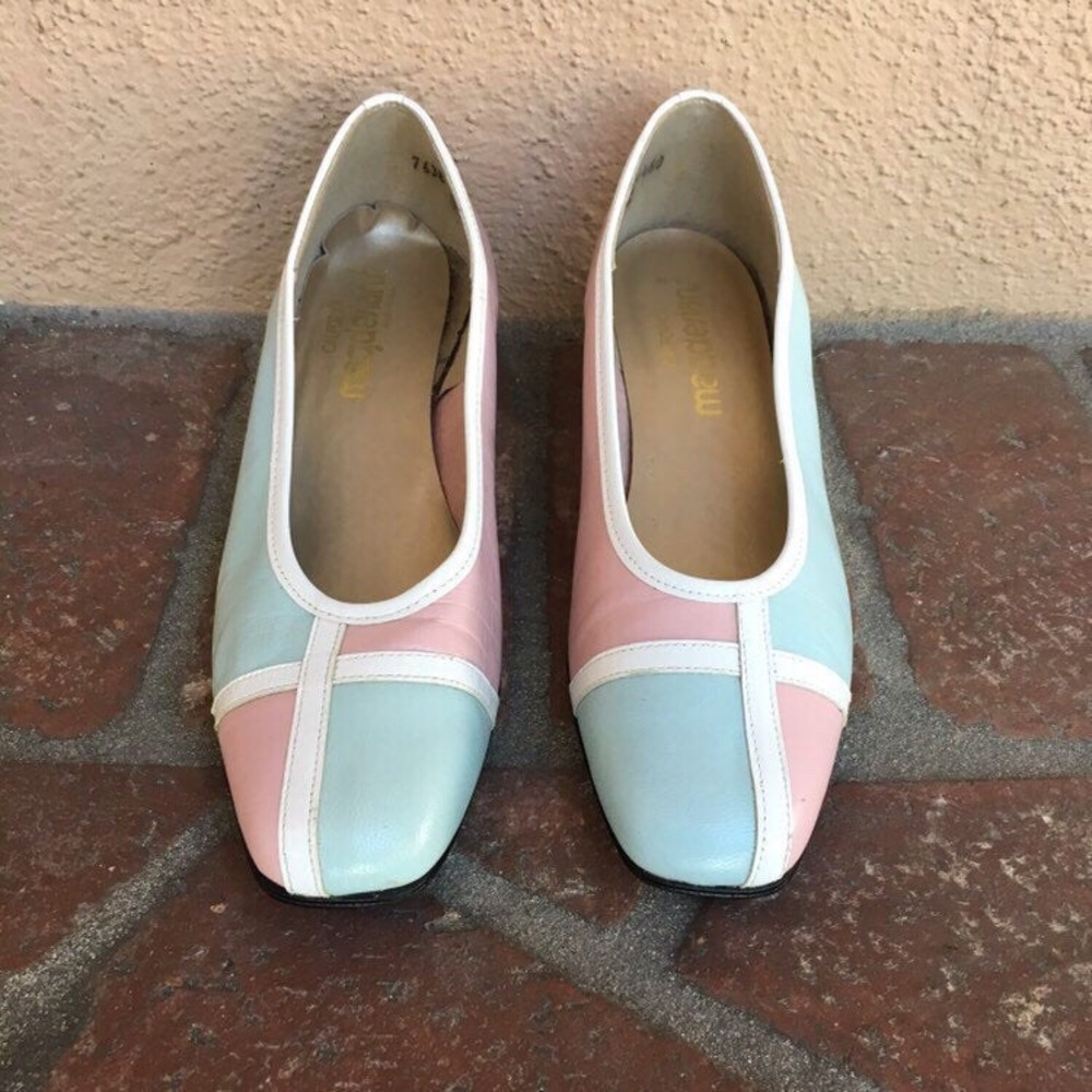 1960s pastel mod shoes